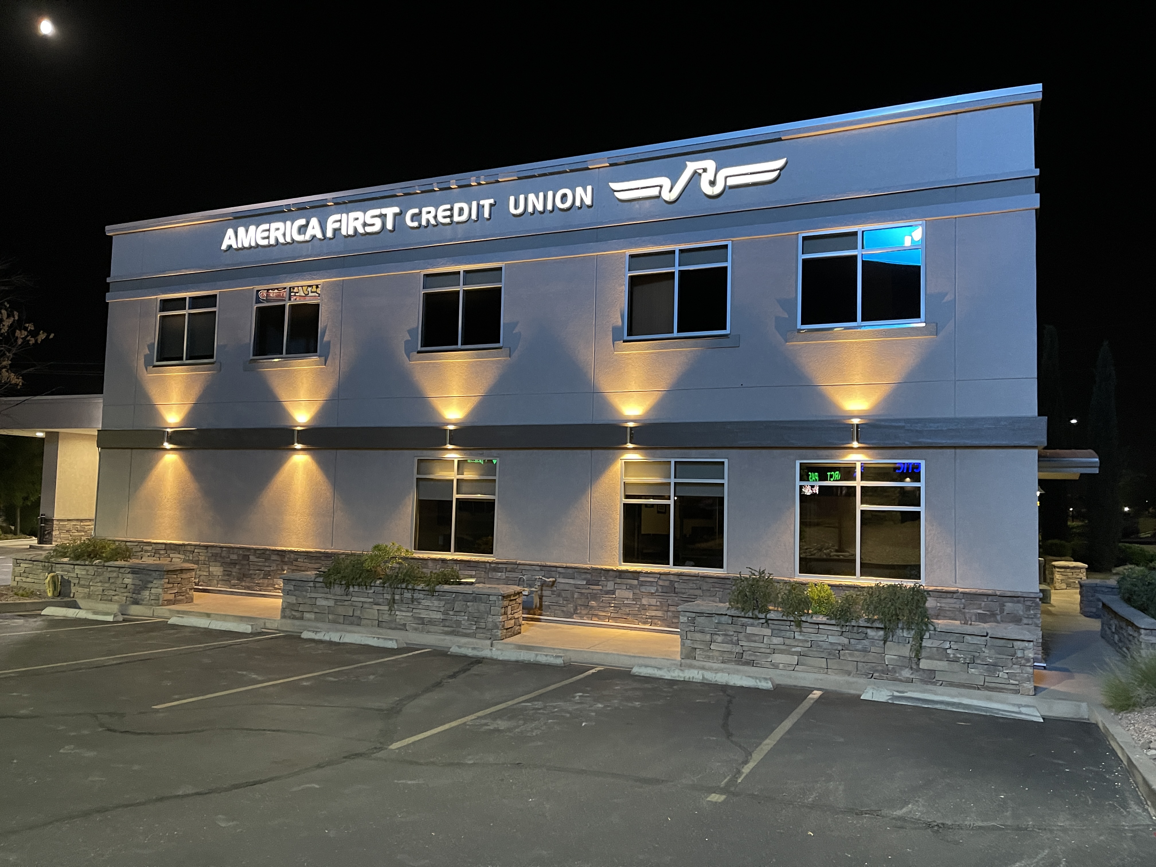 Commercial construction project at America First Credit Union